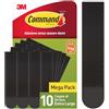 Command Strisce Appendiquadri, XL, 10 Paia (20 Strisce), Nere | Formato Risparmio, per Appendere Quadri, Specchi e Decorazioni senza Danni, Rimozione senza Residui, Sostengono fino a 9 kg