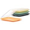TATAY Contenitore Alimenti Standard Adatto alla Lavastoviglie | Contenitore Alimenti Cucina | Set da 4 Pezzi | Misure 17x3,2x25,2 cm | Materiale Senza BPA | Adatto al Microonde