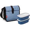TATAY Borsa Termica Urban Food Corpo Semirigido Tasche Laterali | Borsa Termica Pranzo | Capacità 4,2 L | Misure 22x11x22,5 cm | Triplo Strato Isolante | Rivestimento Impermeabile, Blu Denim