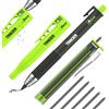 Tracer Tough Pencil 2.0 matita da carpentiere 5,2 mm con 5 mine | Matita da carpentiere in metallo con mina 5,2 mm extra spessa, fondina e temperino integrato