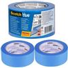 ScotchBlue Nastro di Mascheratura Multisuperficie, 2 Rotoli (36 mm x 41 m), Nastro Adesivo Multiuso Scotch per Pittura e Decorazione, per Interni ed Esterni, Alta Aderenza, PEFC 100%
