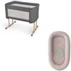 Inglesina Promozione Culla Fianco Letto Welcome Bed + Welcome Pod - Inglesina Shiva Grey Delicate Pink