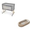 Inglesina Promozione Culla Fianco Letto Welcome Bed + Welcome Pod - Inglesina Baku Grey Warm Beige