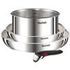 Tefal Set di pentole Tefal Ingenio Emotion, 4 pezzi, acciaio inossidabile, manico rimovibile, adatto all'induzione