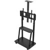 StarTech Supporto mobile per TV - Supporto da pavimento a soffitto - Per conferenze e live streaming - Carrello TV con ruote - Regolabile in altezza - Modello ZJ-ZBYZYW-005