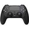 Wigento Controller wireless per PS5 / PS5 Pro / PS5 Slim OLED, con funzionalità macro e turbo, colore nero
