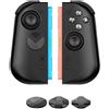 Wigento Joystick per Nintendo Switch 2 con illuminazione RGB a effetto Hall, controller nero