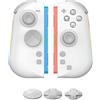 Wigento Joystick per Nintendo Switch 2 con illuminazione RGB a effetto Hall, controller bianco