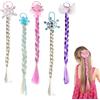 ZHITENG 5 Pezzi Trecce Finte per Capelli Bambina, 40CM Ciocche Colorate | Capelli Bambina, Trecciati Hair Braids Extension Colorate Treccia Rapunzel per Costumi di Halloween, Carnevale, Cosplay