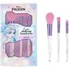 MAD BEAUTY Disney Frozen Elsa Icy Touch, trio di pennelli per cosmetici, 10 anni di anniversario, tre pennelli da trucco, cosmetici e regali per la cura di sé