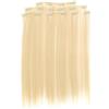 Prettyland statico-libero lunga 7 pezzi Clip-in Extension 50cm pezzo capelli lisci set di dei capelli biondo platino 613