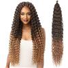 Dsoar Capelli a Torsione Profonda all'Uncinetto Onda d'Acqua Torsione Fasci di Capelli Sintetici Ricci Che Intrecciano l'Estensione dei Capelli Ombre, 30 Pollici 3 Packs