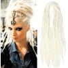 Shinon Dreadlocks Extension,22 Zoll Double Ended Dreadlocks Extensions,Dreads Zum Einflechten,15 Stränge Blonde-32 Handmade Wool Hip-Hop Reggae Braid In Dreads Dreadlock Extensions For Women