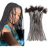Orientfashion Dreadlocks - Extension per capelli naturali (10 pollici, 0,4 cm, 10 locs | Handmade - Extension per capelli umani naturali per uomini neri e donne