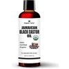 Organic Netra Cold Pressed Jamaican Black Castor Oil for Hair Growth For Healthy, Thick and Black Hair Reduces Acne Marks and Fine Lines For All Hair and Skin Types, 250ml