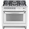 Lofra PBPG96MFT/C Cucina Gas 5 Fornelli con Forno Elettrico da 90 cm Bianco