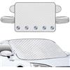 Farnirvana Copertura Parabrezza Auto, 220x110 cm Copri Parabrezza Inverno con 5 Magneti, Telo Antigelo per Antineve, Antighiaccio, Anti Polvere e Raggi UV, Protezione parabrezza per Auto e SUV
