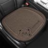 Naapesi Cuscino per Sedile Auto di Lino, Cuscini Sedili Anteriori, Coprisedile Anteriore Singolo con Gli Orsi Dei Cartoni, Cuscino Sedile Auto Anteriore Antiscivolo per Car, SUV (Marrone, 50x50cm)