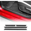 KUNGKIC 4 Pezzi Protezioni per Porte Auto Copri-parafango in Fibra di Carbonio Adesivi Decorativi Compatibili con Volkswagen VW Golf 8 2020 2021 2022 2023 Accessori per Coprimozzi Nero
