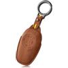 OFF WE GO Cover Chiave Pelle per Leapmotor Leap T03 C11 S01 2026, Marrone | Protezione 360°antigraffio per telecomando, Guscio Chiavi con portachiav Segnale non bloccato, aderenza 1:6.