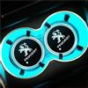 PartyUnix per Peugeot 206 307 308 3008 207 208 407 508 2008 5008 107 Auto Universale Portabicchieri 7 Colori Luminescente LED Luce Luci Interno Atmosfera Tappetino Sottobicchieri