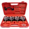 Hopzty 1Set Tester di sincronizzazione dei carburatori in Metallo Rosso 4 Orologi di sincronizzazione Tester di sincronizzazione