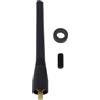 eMagTech Adattatore Per Albero Antenna In Gomma Per Antenna Ad Asta Corta Da 10,5 Cm Compatibile Con Smart Fortwo 451 450 Con Viti E Rondelle M5 M6 Nere