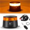 Qiping Luce LED stroboscopica lampeggiante di emergenza batteria 9 Modalità | Magnetica con telecomando con cavo di ricarica, luce di lampeggiante senza fili per trattori, autocarri, carrelli elevatori