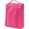 Sandyseptember Borsa portatile per scarpe da golf con manico per viaggi (rosa rossa) | Adatto a scarpe fino a 33 cm, ampio scomparto principale, per chiusura superiore con cerniera, tessuto Oxford