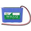 WILLQ Batteria ricaricabile litio 3,2V illuminazione solare batteria ricambio | Pacco batteria LiFePO4 3,2V 6Ah 12Ah 18Ah 24Ah 30Ah Compatto, leggero, con rivestimento PVC, ideale per sostituzione