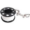 QOXEZY Scuba Diving Finger Spool Reel con 90mm Doppio Gancio | Questa bobina compatta da immersione consente una facile distribuzione della linea e una facile conservazione sott'acqua.