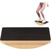 Generic Wobble Board antiscivolo portatile in legno Balance Board | Adulto Nucleo Rafforzante Equilibrio Pad Yoga Pilates Riabilitazione Home Palestra Allenamento per Donne e Uomini