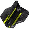 WINMAU Prism Alpha Black & Green Hexagon Extra Thick Dart Flights - 1 Set per Pack (3 Flights in Total)
