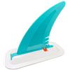 Aundhegrtt Surf Centro 7 Pollici con Base per Tavole Longboard e Surf | centrale singola da 7 Pollici con base, in PVC, colore Bianco e Blu, installazione semplice e .
