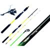 Pescasubito.com Combo Pesca Seppie Canna 1.80Mt + Mulinello Eging Barca Calamari Seppia