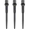 Mission Darts Punti di conversione delle freccette Mission Titan Pro Titanium converte punta morbida in acciaio, Nero scanalato