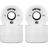 predolo 4pcs 70mm Longboard PU Sostituzione Ruota Skateboard 78A Durezza Ruote Cruising Wheel ABEC- Rivestimento Esterno, Bianca