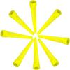 Nukinp Tee professionali in plastica per mazze da golf sportive, giallo, 25 pezzi, 70 mm