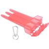 Phefop Custodia Universale per Freccette in ABS, 3 Manicotti, con Fibbia | Conservazione Durevole per Freccette con Punta in Acciaio e Punta Morbida, Design Portatile Compatto con Clip da Cintura,