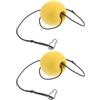 Yardwe 2 Pezzi Boa Segnaletica Galleggiante Gialla in PVC per Recupero | Riduce gli Aggrovigliamenti delle Linee, Dispiegamento Rapido, per Barche e Pescatori di Granchi, Uso in Mare