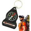 Generisch Pocket Compass - Kit di portatile per chiavi da escursionismo | Bussola di navigazione all'aperto, chiave compatta, per campeggio e viaggi