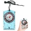 WELHAEPI Escursionismo Compass Navigation Set | Bussola portatile da esterno, con display luminoso e righello, per campeggio, militare, orienteering, sopravvivenza e viaggi