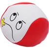 Shurhome Pouf rotondo con palla da lancio in pelle PU, 2,5 cm | Palla rotonda morbida per gruppi e giochi in famiglia, esercizi di coordinazione per giochi interni ed esterni
