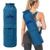 youfengamz Porta Tappetino Yoga, Borsa da Palestra Donna, Yoga Accessori, Borsa Yoga in Cotone con Coulisse di Chiusura, Tasca Frontale e Tracolla Regolabile per Pilates Fitness e Attività all'Aperto Ginnastica