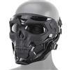 Bulldog Airsoft Maschera messenger con teschio regolabile: maschera protettiva integrale con vestibilità regolabile per casco tattico.