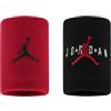 Nike Jordan Jumpman Terry Wristband - Fascia da Polso Unisex per Adulti, 2 Pezzi, Colore Rosso/Nero, Taglia Unica