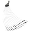 Vibsky 12pcs Fluorocarbon Fishing Leader Set 20-80 Lbs Acqua Salata Acqua Dolce con Girevole Snap Invisibile Abrasione Filo di Mare Pesca