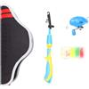 XUMIUZIY Kit per Bambini Canna da Pesca Telescopica e Mulinello Combinato | Set da viaggio portatile, adatto ai principianti, mulinello da spinning preincordato, custodia Oxford, esche da 20 pezzi