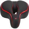 Deosdum Coprisedile per Bici con Comfort di Assorbimento degli Urti | Memory foam ad alta densità, pelle impermeabile, striscia riflettente, design ergonomico