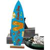Generisch Decorazione da tavolo per tavola da surf, divertente cartello da surf | Targa da appendere alla parete della spiaggia, decorazioni per tavole da surf, adatte per case costiere e feste tropicali